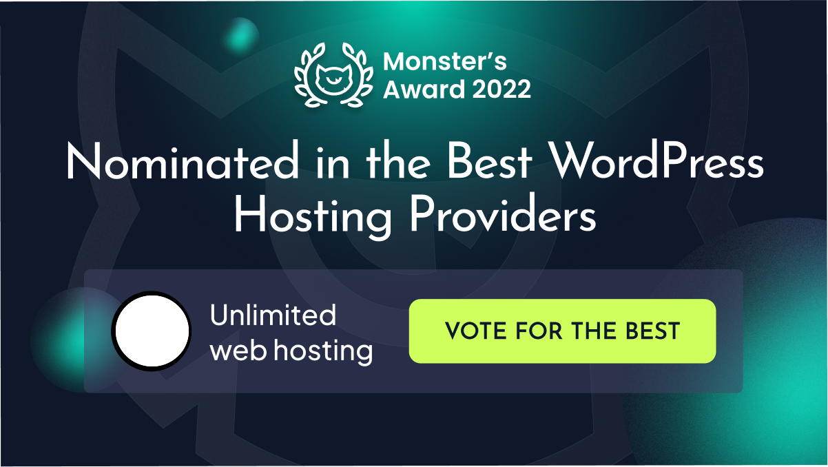 Fastnet Hosting Has Been Nominated for Monster’s Award 2022!